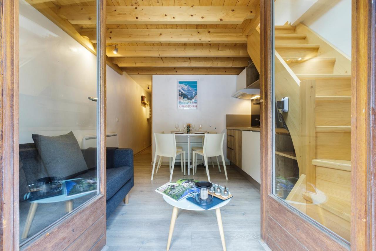 Central Duplex Apartment - Blanc Neige - Happy Rentals Chamonix Exteriör bild